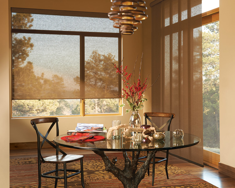 desinger roller shades hunter douglas motorized blinds Naples Fl