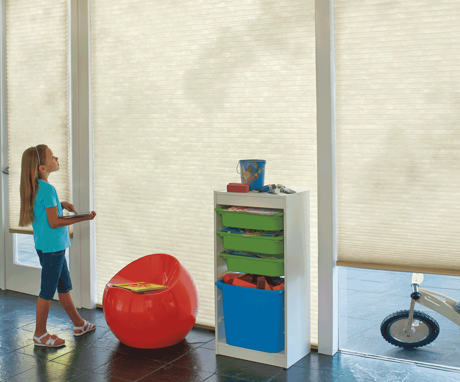 motorized blinds cordless for child safety Naples FL