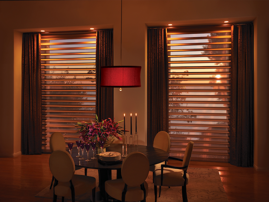 Pirouette shades that filter light during the changing season in Fort Meyers.