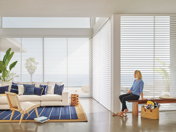 beautiful light control with Hunter Douglas Nantucket shades Naples 34119