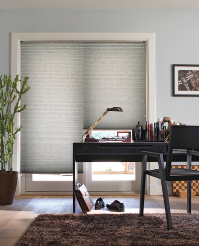 home office pleated shades reduce glare Naples 34119