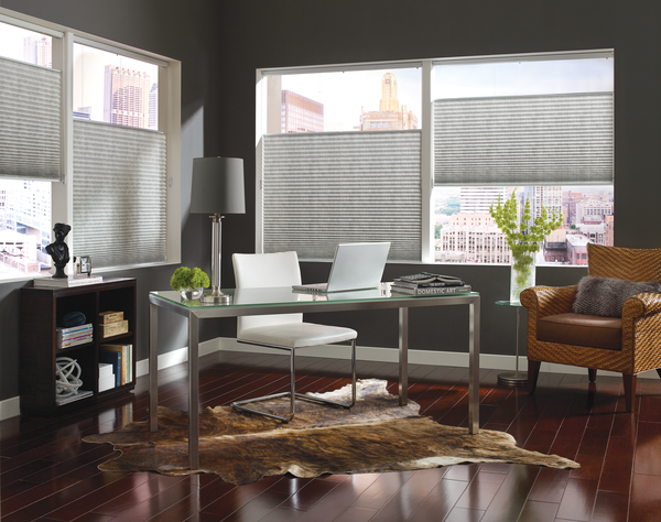 home office top down bottom up shades for privacy and light control Fort Myers 33908