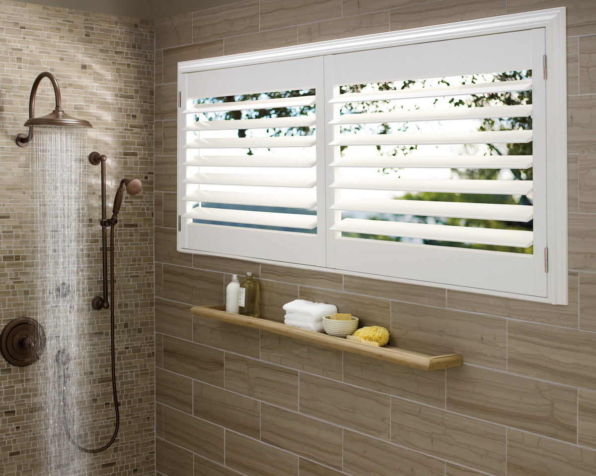 Polysatin plantation shutters withstand humidity Fort Myers 33908