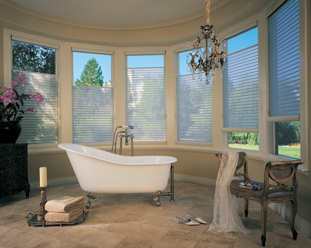 sheer shades for view and bathroom solutions Fort Myers 33908