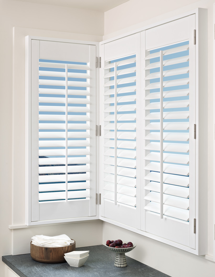 front tilt plantation shutters for customized fit Fort Myers 33908