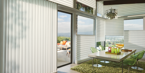 coordinating vertical and horizontal shades Naples 34119