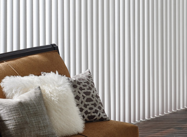 living room white cadence soft vertical blinds