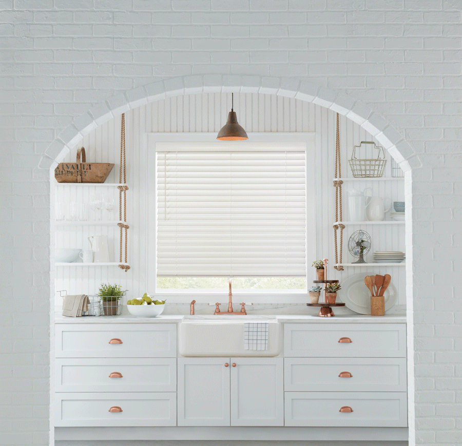 white kitchen with copper hardware fort myers FL