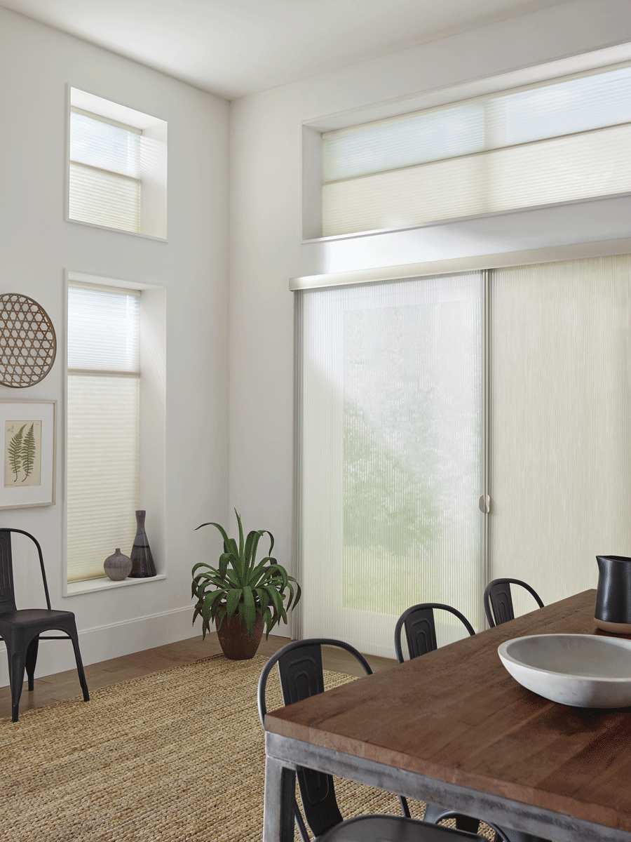 duette honeycomb shades on patio door Fort Myers FL