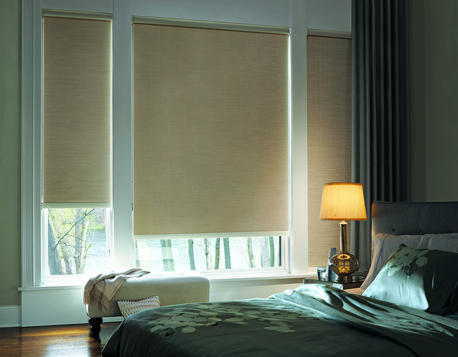 bedroom designer roller shades modern design