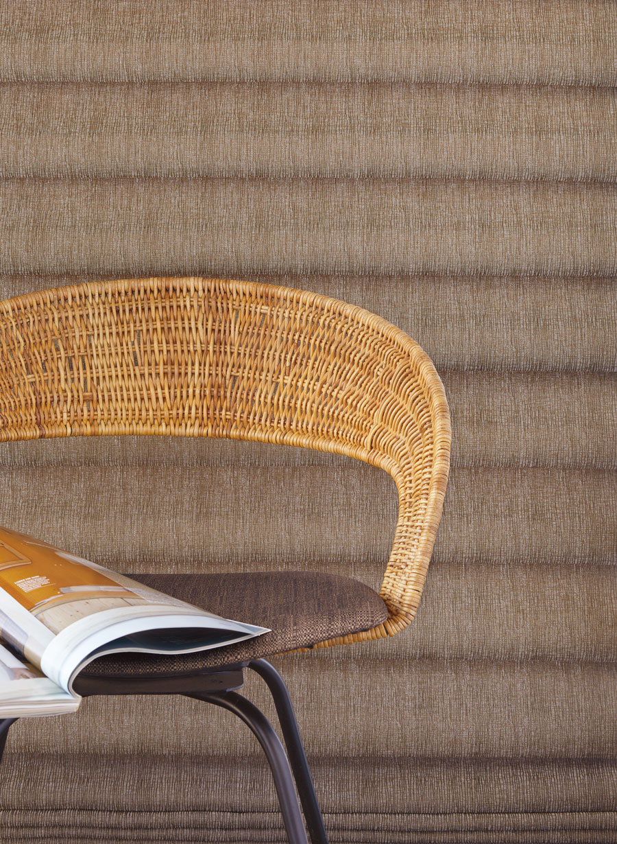 wood brown roman shades in Fort Myers, FL living room