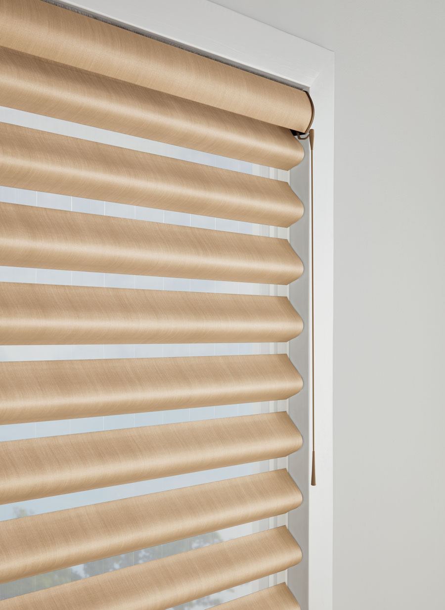 pirouette shades with detail of wand motorization system in Fort Myers, FL