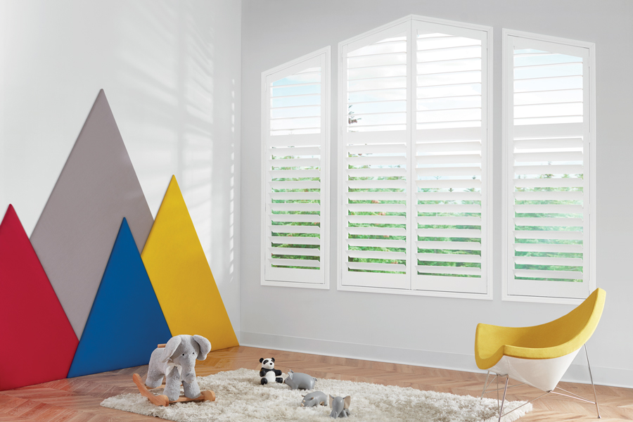 Newstyle shutters in playroom Fort Myers, FL