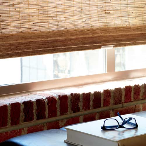 bamboo roman shades with cordless operating system