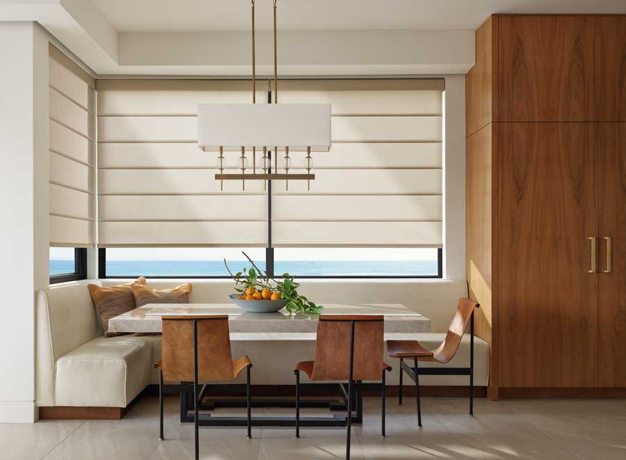 Alustra® Architectural Shades in a modern kitchenette