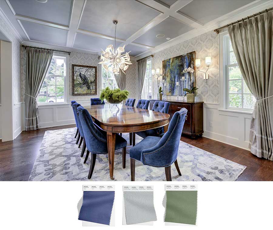 color pairs of palette in dining room living in harmony