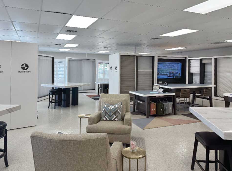 inside of at home blinds decor showroom fort myers