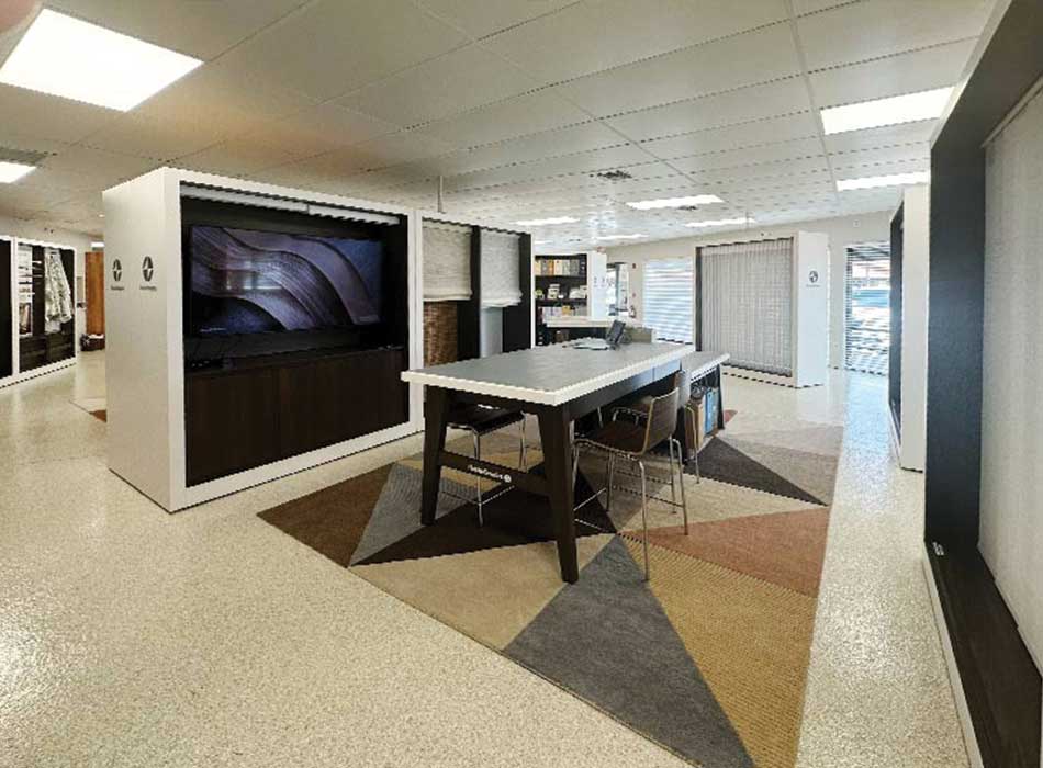 tables and display at home blinds decor showroom fort myers
