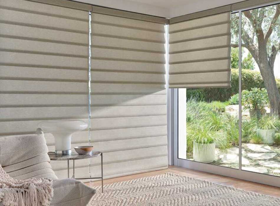 at home blinds showroom naples vignette roman shades