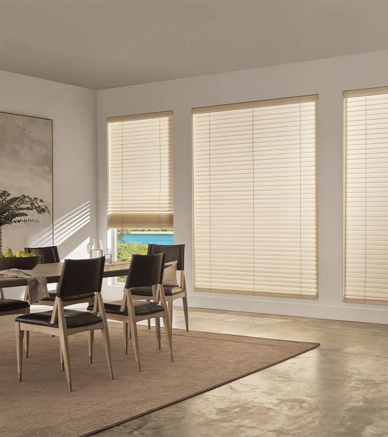 energy-efficient-aria-fabric-blind-window-treatments-at-home-blinds-and-decor tan fabric blinds on kitchen window energy efficient