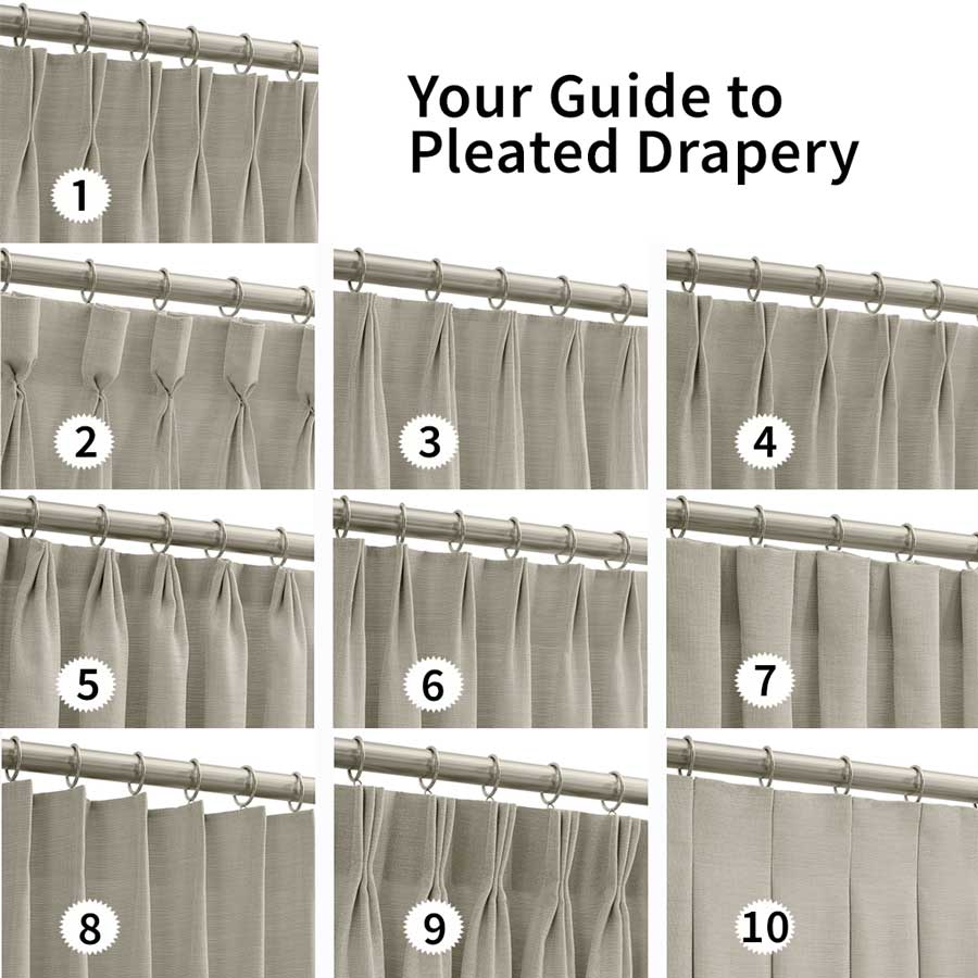 guide to pleated draperies when choosing header styles